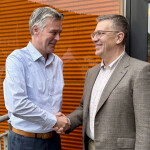 Salmon Group CEO Jan Olav Langeland and WellFish Tech CEO Charlie Granfelt