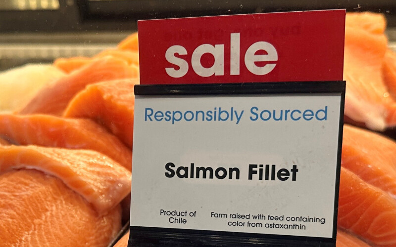 A sale on salmon at Giant Eagle