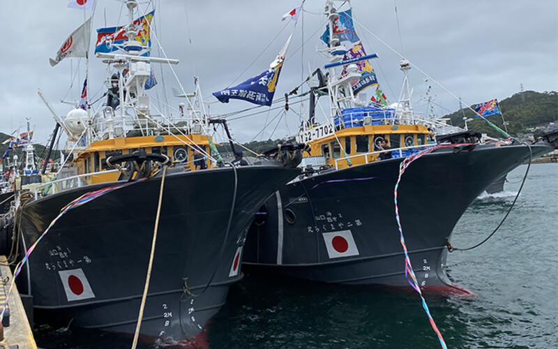 Two fishing vessels belonging to Taiyo A&F