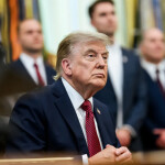 U.S. President Donald Trump sitting in the Oval Office