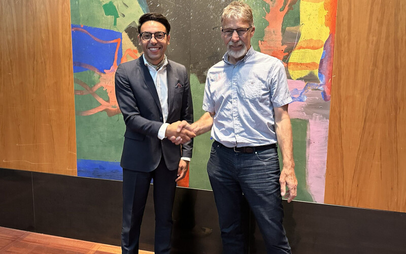 Fiskarna Aqua Chair Cizar Bachir Brahim and Globaq Solutions Founder Christian Sørensen