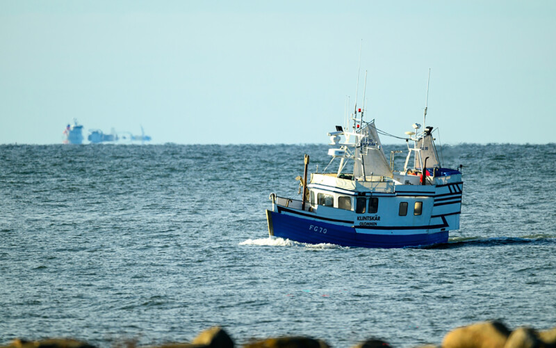 A fishing boat off Falkenberg, Sweden