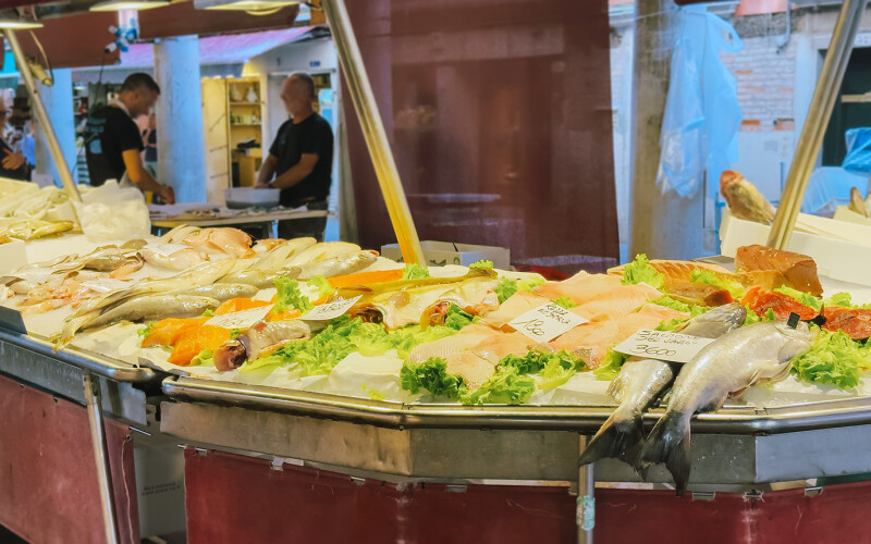 Italian fish market