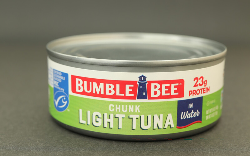A Bumble Bee canned tuna product