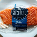 A packaged piece of Hudson Valley Fisheries steelhead trout