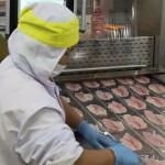 A tilapia processing line
