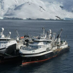 A pair of Aker vessels in the Antarctic