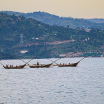 Rwandan fishermen on Lake Kivu