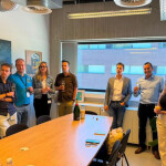 Employees with Ever After Foods and Fishway celebrate the two companies' merger