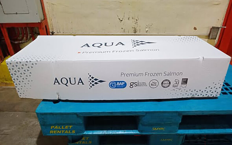 An AquaChile frozen salmon shipment