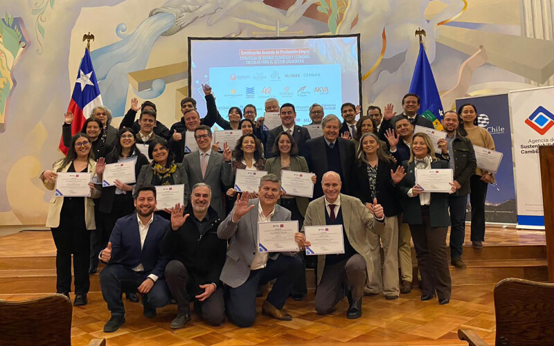Chilean firms celebrating the certification