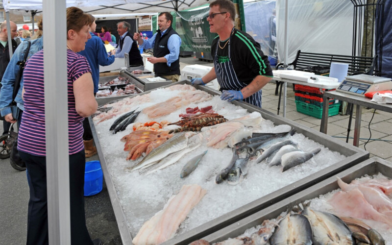 A Scottish fish market