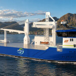 A rendering of BioMar's planned feed vessel