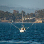 a commercial fishing vessel off the California coast