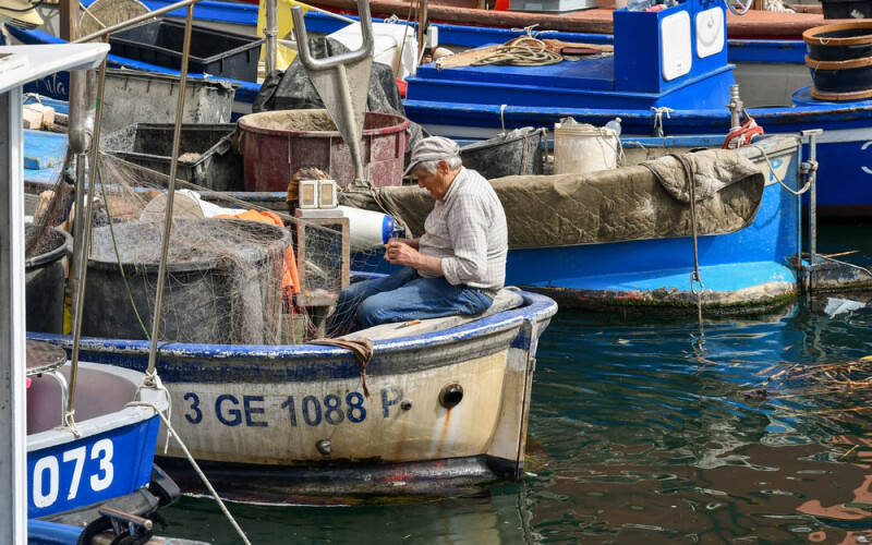 a fisherman in Italy