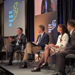 A panel during the wild-caught shrimp summit in Utrecht, Netherlands