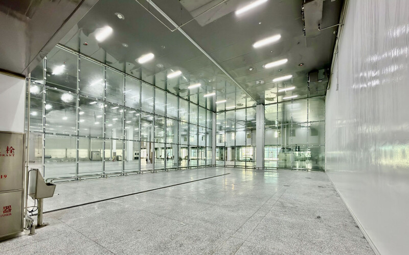 The interior of Pan Fish's new salmon processing facility in Qingdao, China