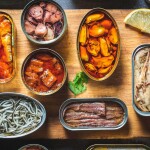 An assortment of tinned fish