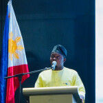 Salifu Eyiojotule Daniel at a podium