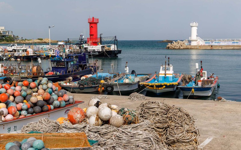 A port in South Korea