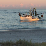 a shrimping vessel on the North Carolina coast