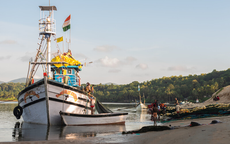 Indian fishing boats