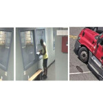 CCTV footage of a man stealing a truck filled with snow crab