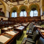The interior of Canadian Parliament