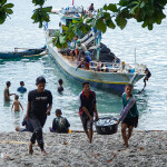 Fishermen in Maluku, Indonesia