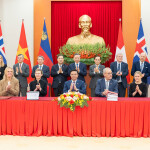 The FTA's signing ceremony in Hanoi