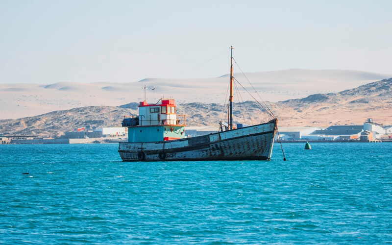 A Namibian fishing boat