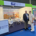 Eric Bloom at the Eastern Fish sales booth