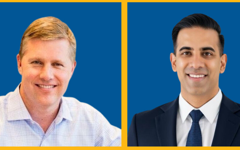 Aquamar CEO Daryl Gormley and Cox's Seafood Senior Vice President Vnay Bedi