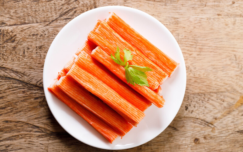Surimi on a plate