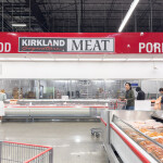 A Costco seafood and meat department