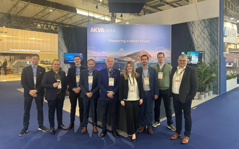 Members of the AKVA group team at the 2025 Seafood Expo Global