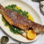 Barbecued Murray cod
