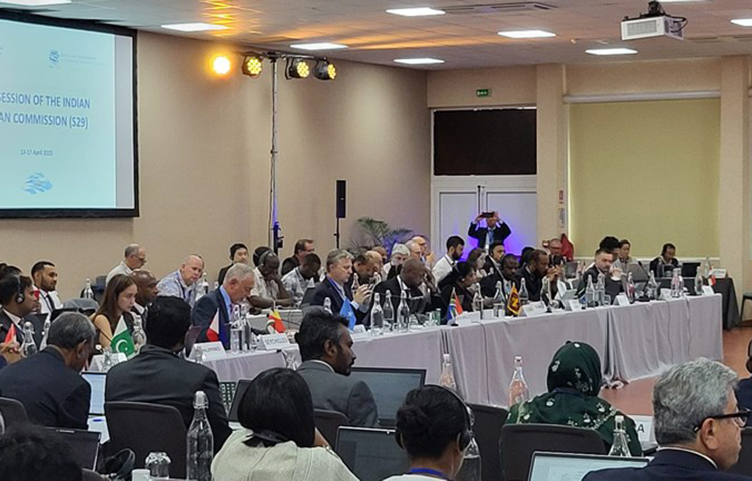 The meeting room of the Indian Ocean Tuna Commission