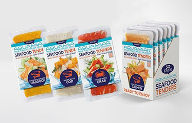 Display of Aquamar's new Seafood Tenders product.