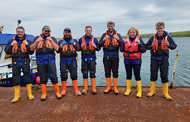 The Scottish Sea Farms Lober Rock team.