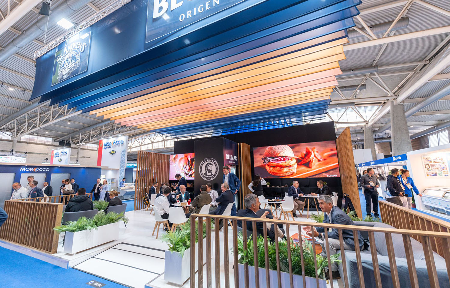 Blumar's booth at the 2024 Seafood Expo Global