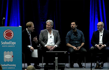 "The State of Shrimp Farming in the US" panelists.