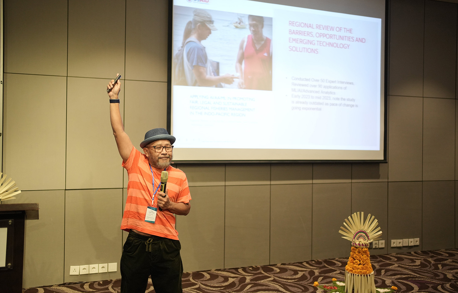 USAID Traceability Specialist Farid Maruf participating in the 2024 IPNLF Think Tank event