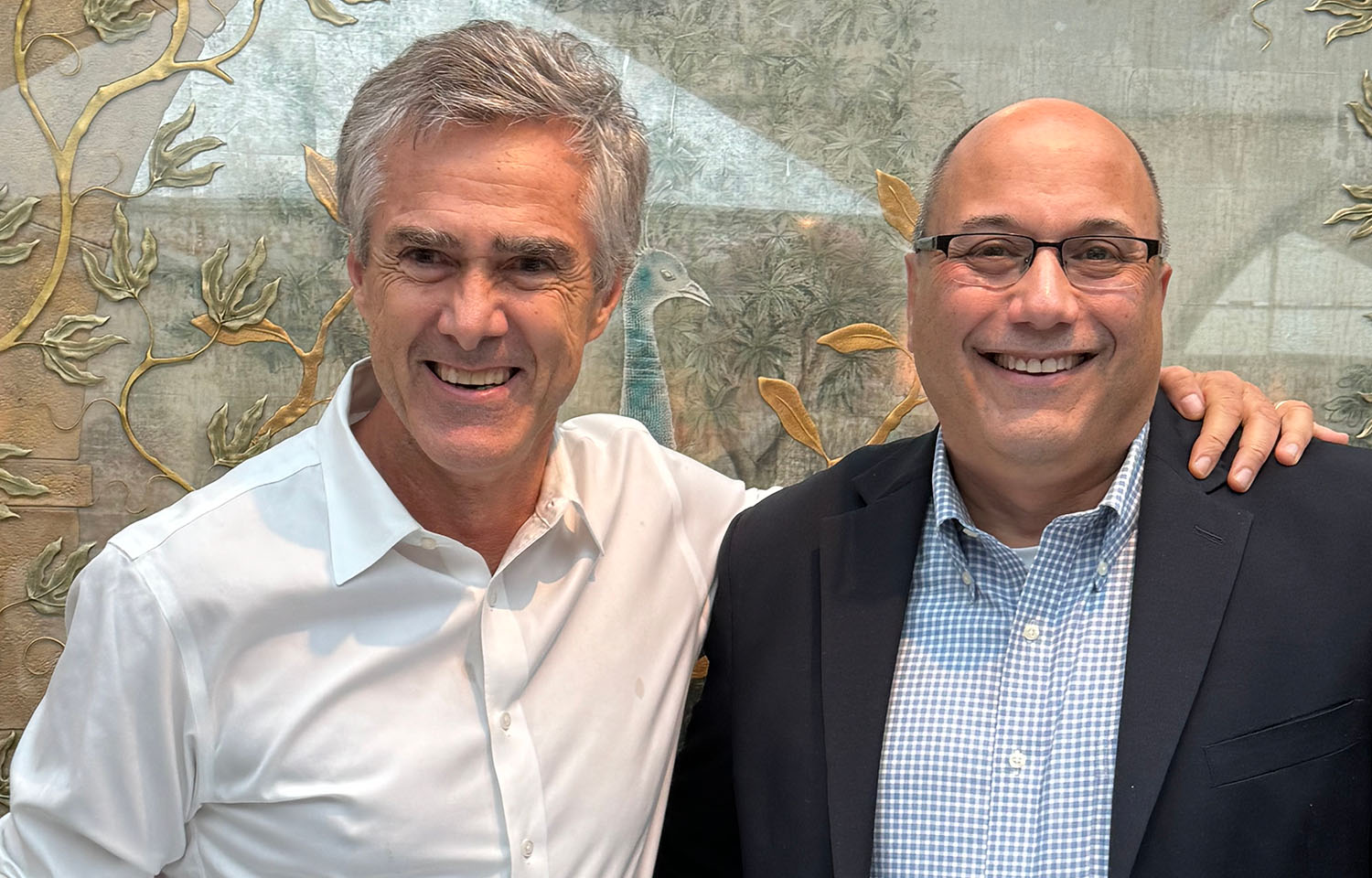 Nomad Foods CEO Stéfan Descheemaeker with BlueNalu CEO Lou Cooperhouse