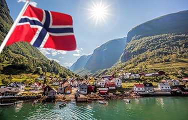 A fishing village in Norway.