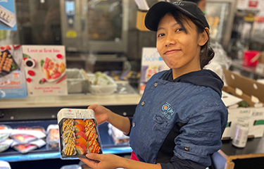 A Hissho Sushi representative.