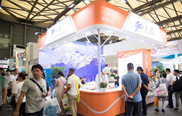 Xinjiang Tianyun Organic Agriculture Co. trading booth.