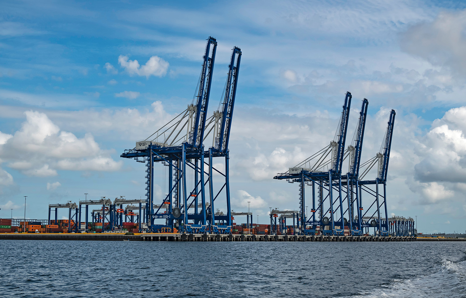 Gantry cranes at the Port of Charleston