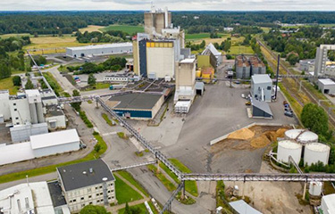 Raisio's fish-feed production facility.