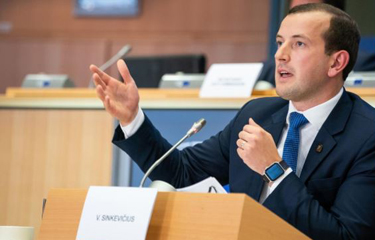E.U. Commissioner for Environment, Oceans and Fisheries Virginijus Sinkevičius